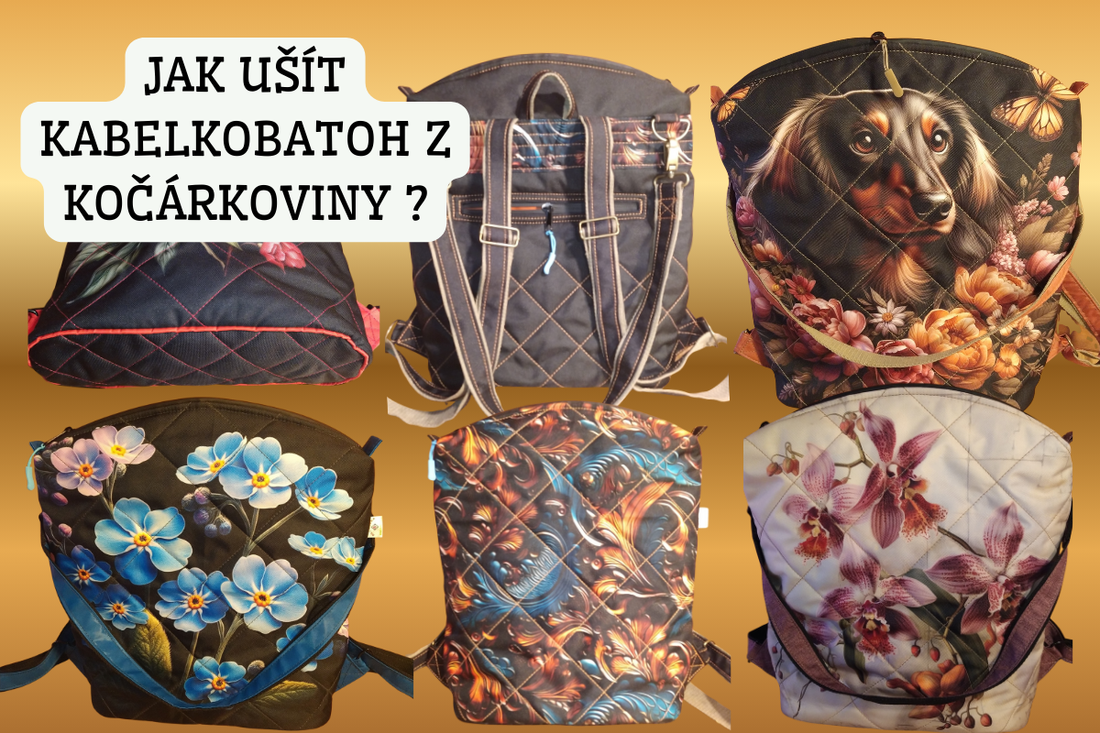 Jak vytvořit kabelkobatoh 2v1 z kočárkoviny – krok za krokem