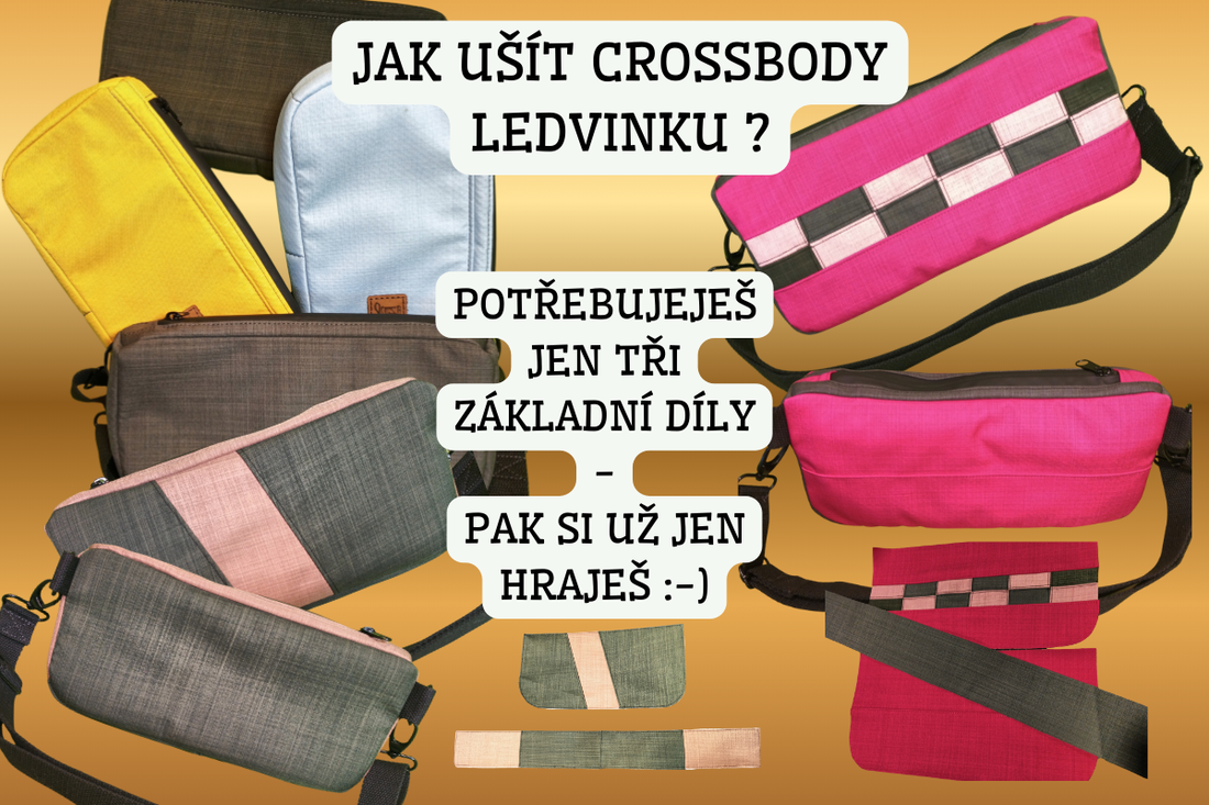 Jak ušít crossbody ledvinku ze zbytků – rychle, levně a stylově