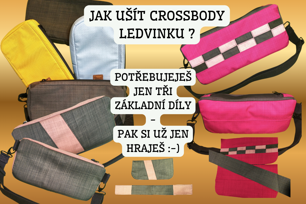 Jak ušít crossbody ledvinku ze zbytků – rychle, levně a stylově