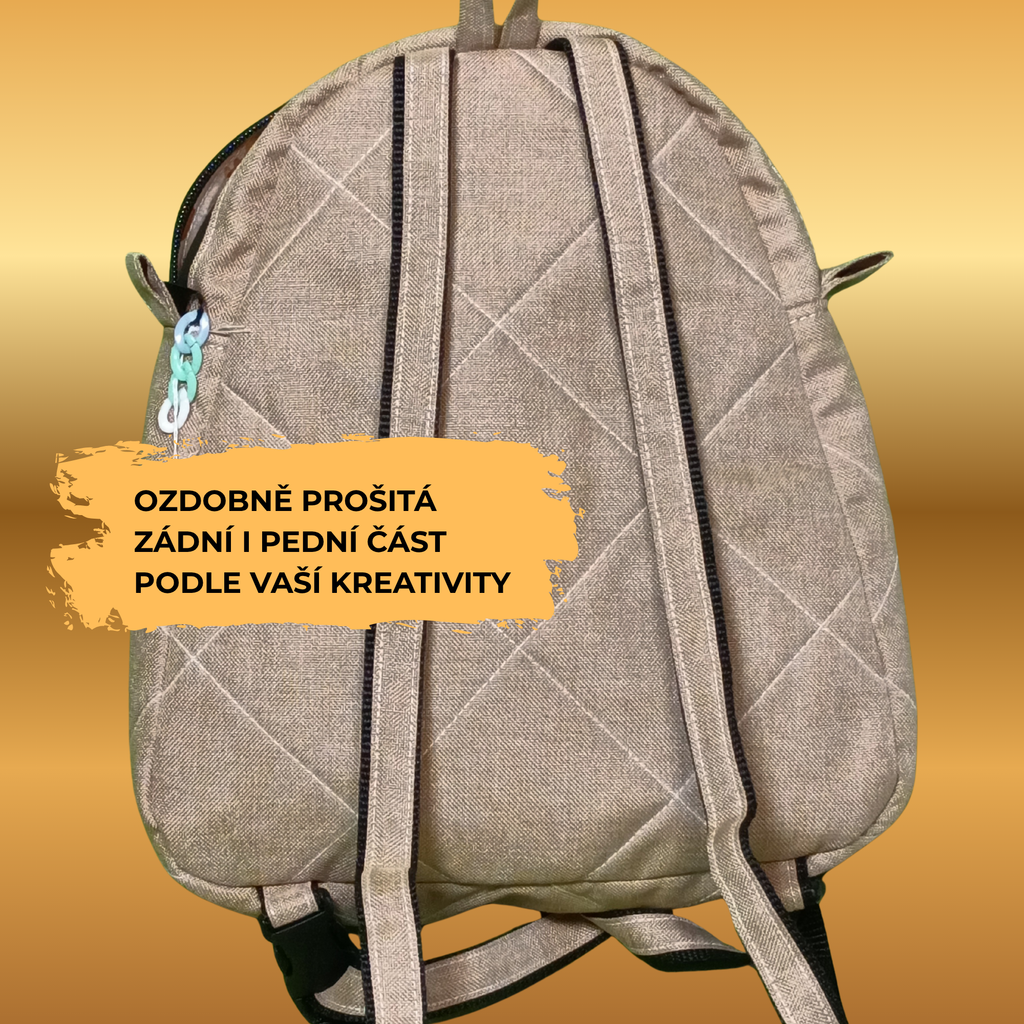 návod na Dětský batoh na hračku / PDF střih a fotonávod