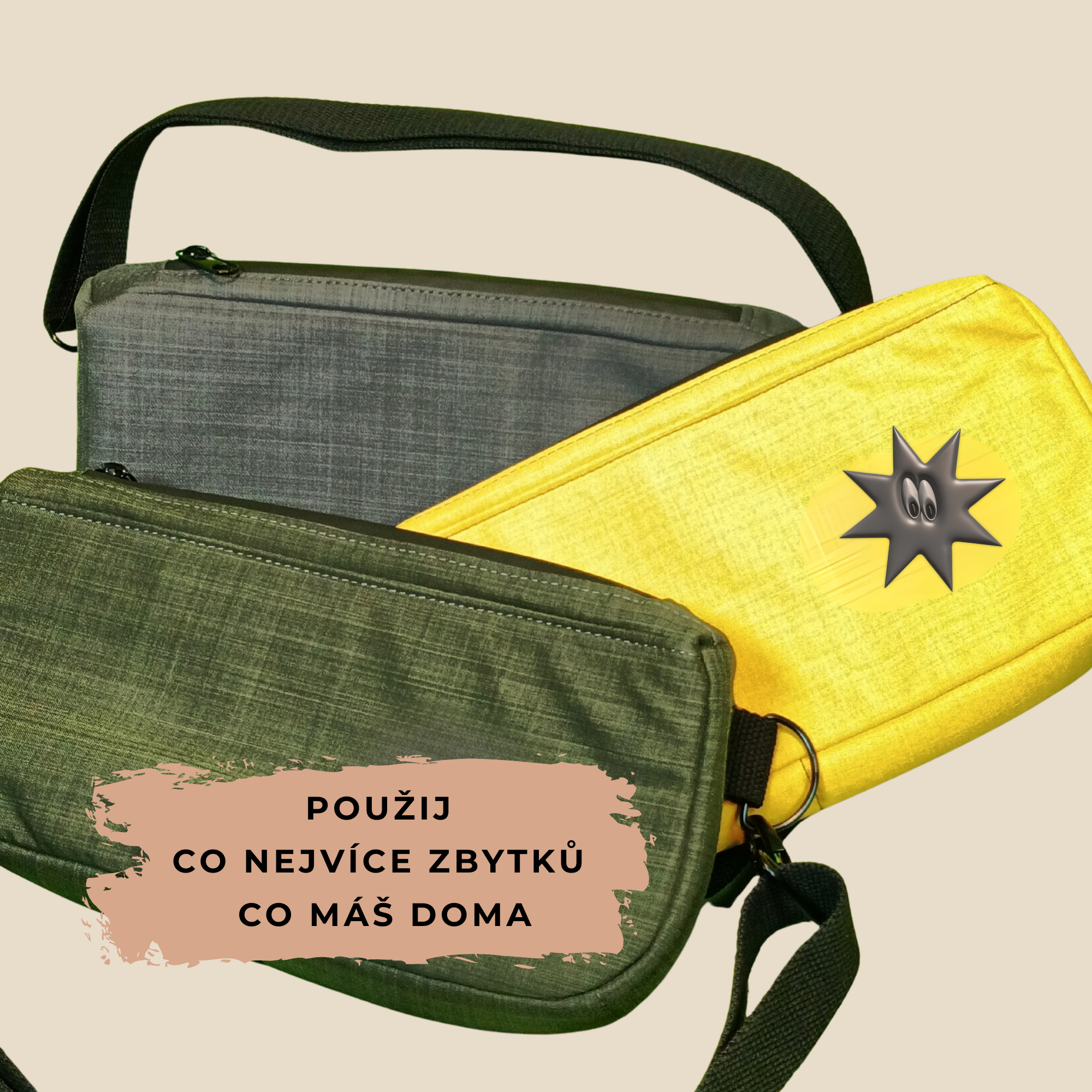 Crossbody ledvinka / PDF střih a fotonávod