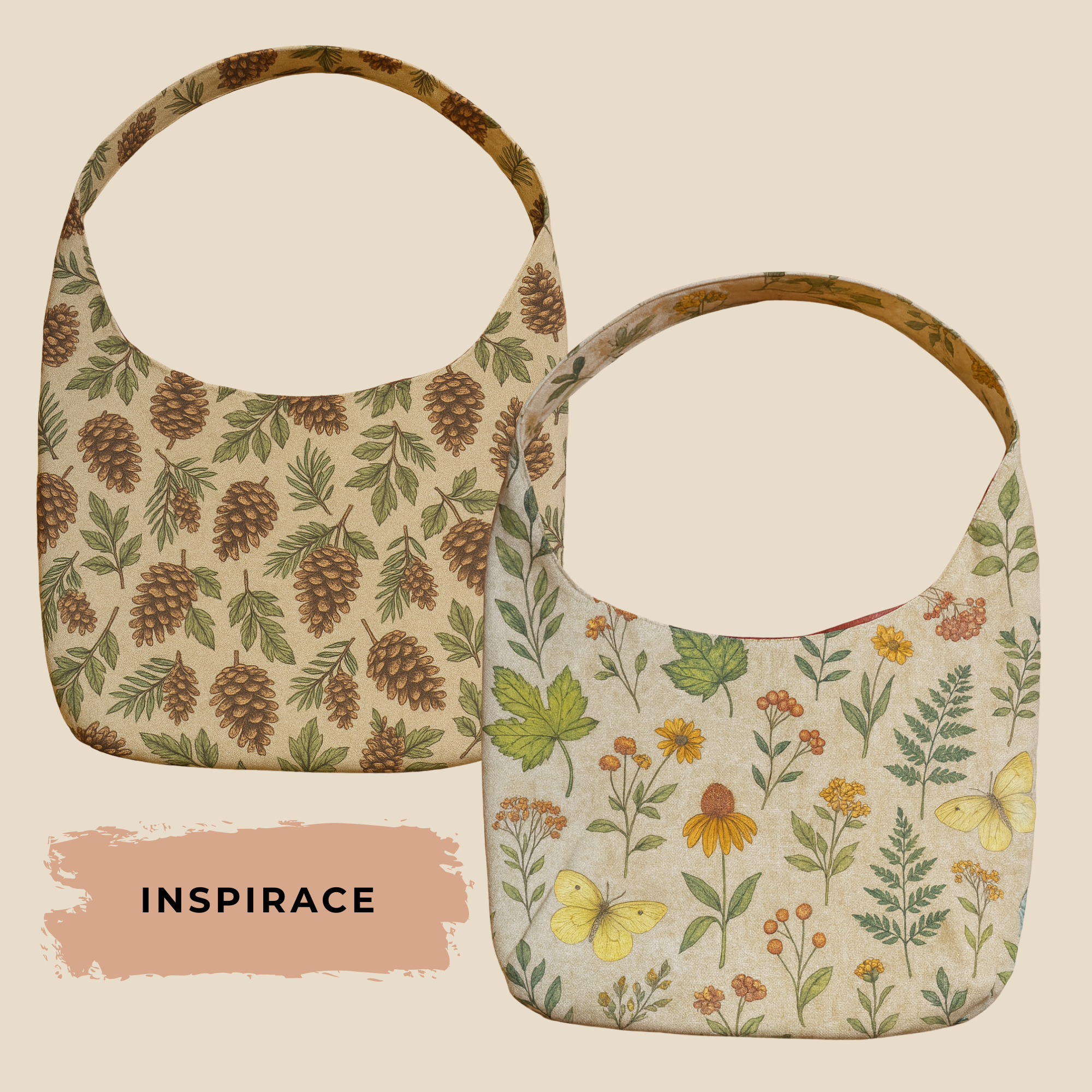 Hobo bag kabelka ,,BOHOŠ,, PDF střih a fotonávod