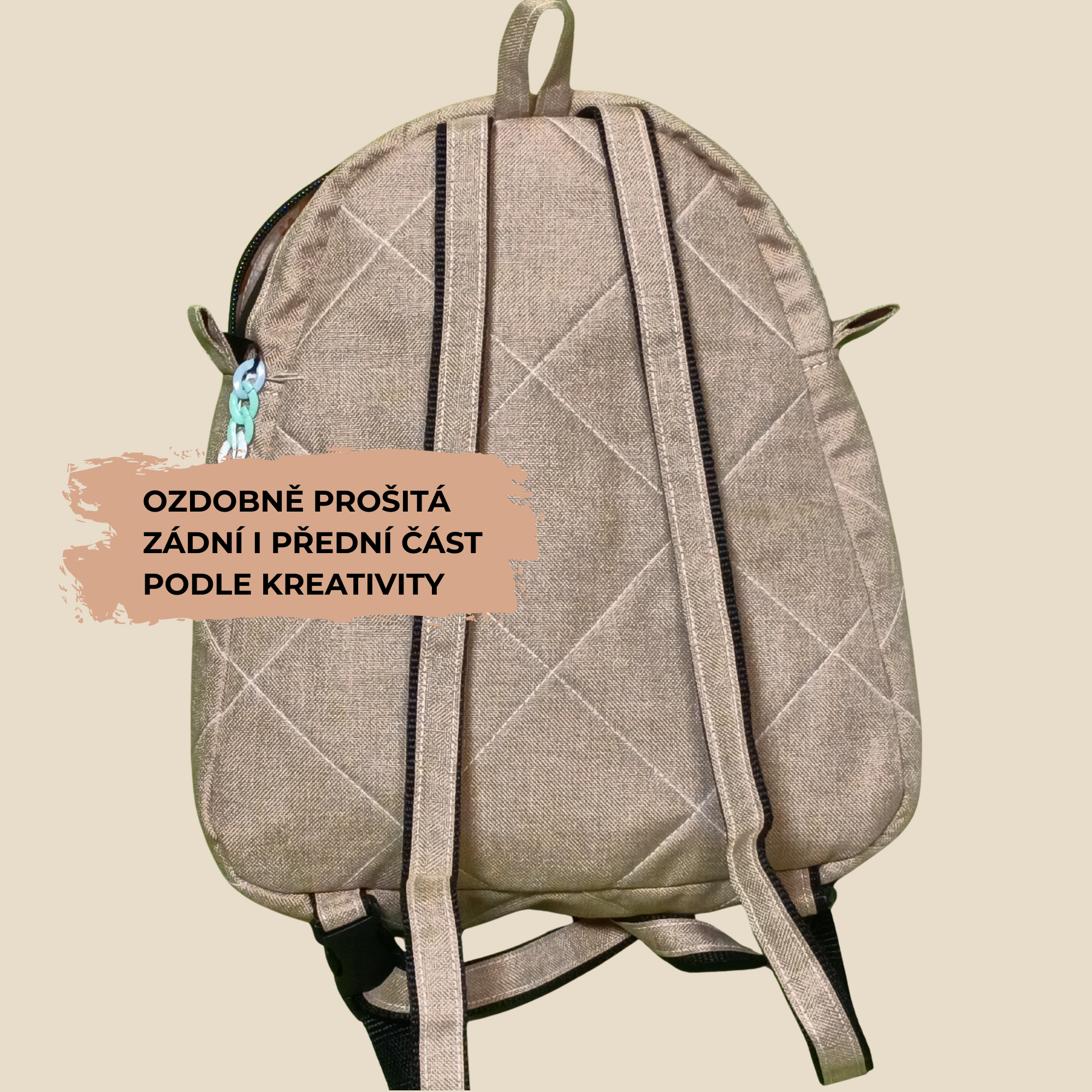 Dětský batoh na hračku / PDF střih a fotonávod