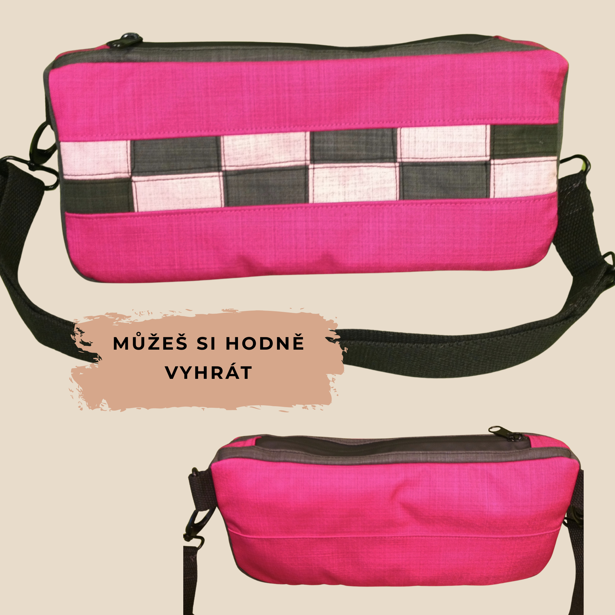 Crossbody ledvinka / PDF střih a fotonávod