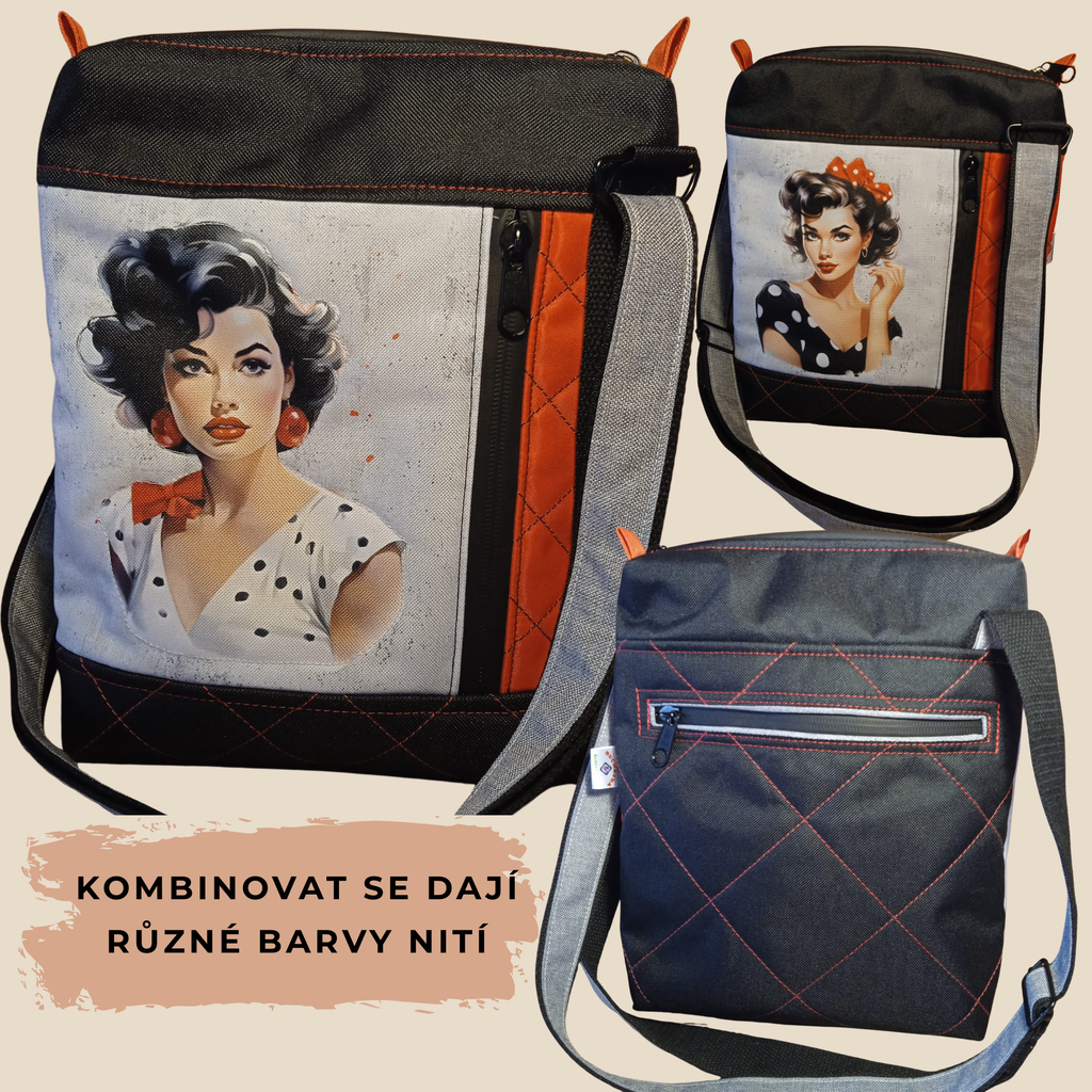 Crossbody kabelka / PDF střih a fotonávod