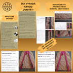 návod krok za krokem se střihem na Dětský batoh na hračku 