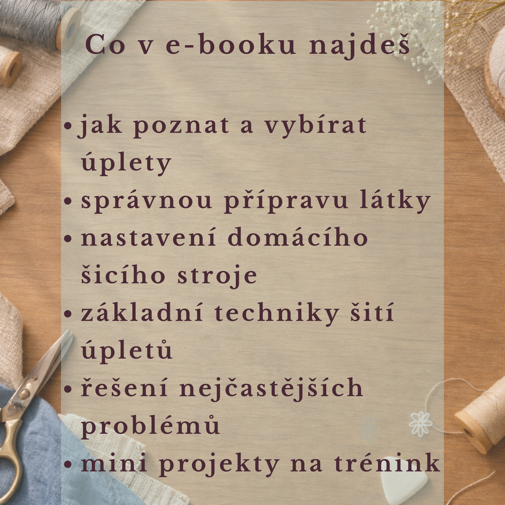 e-book šití úpletů od A do Z Basic