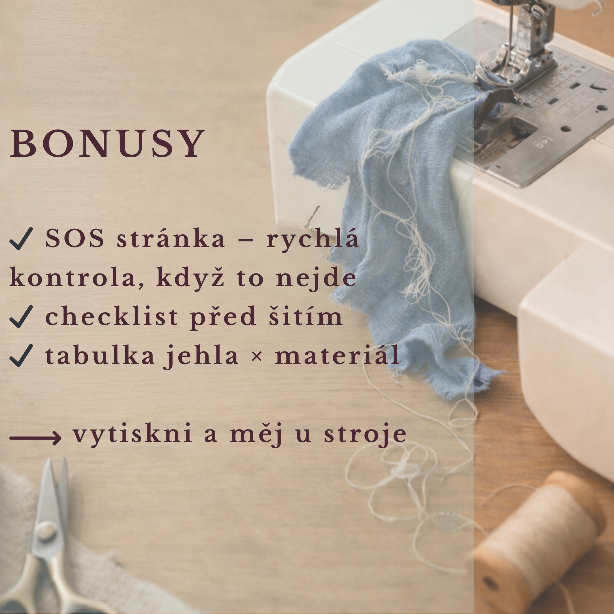 Záchranná kniha pro šicí krize – BASIC