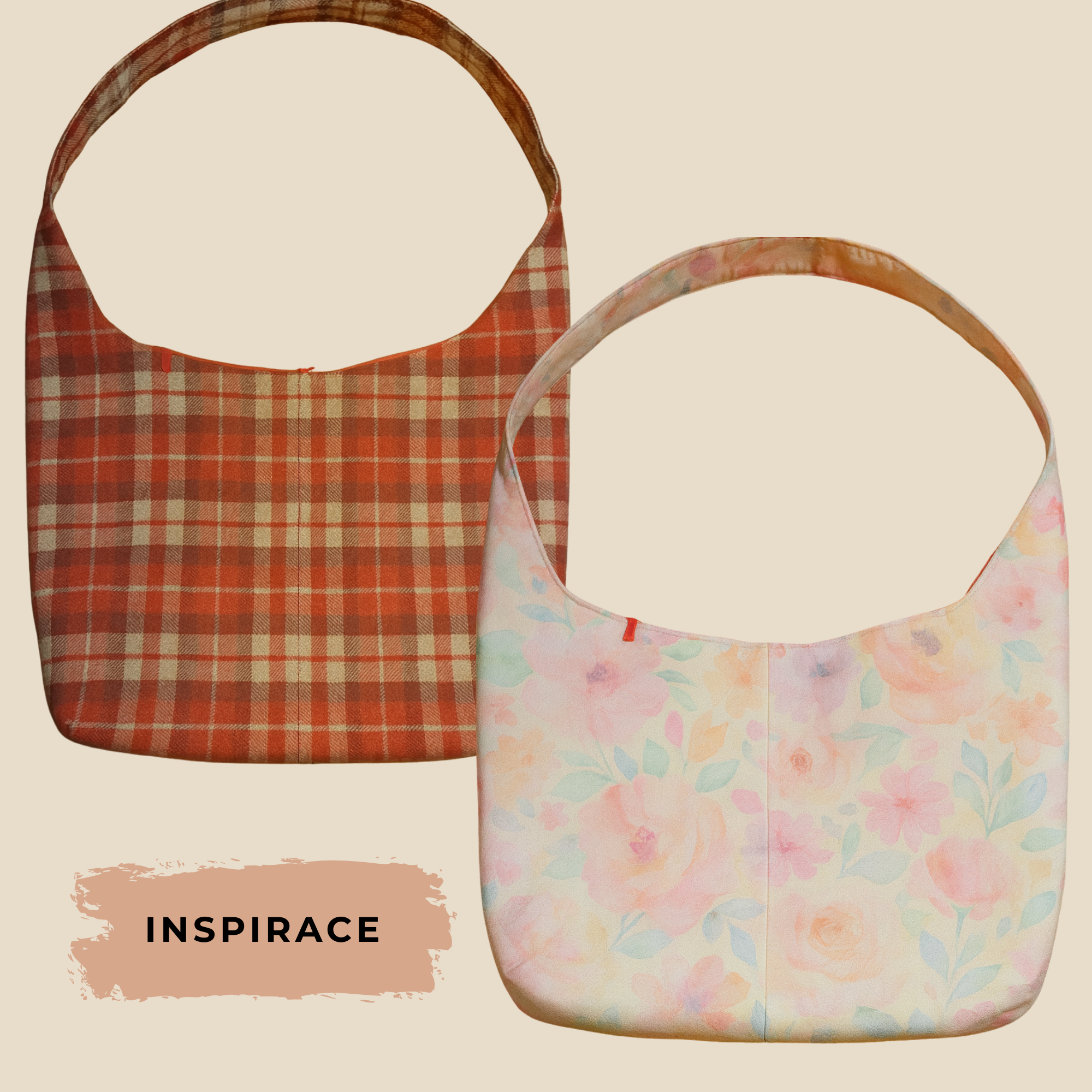 Hobo bag kabelka ,,BOHOŠ,, PDF střih a fotonávod