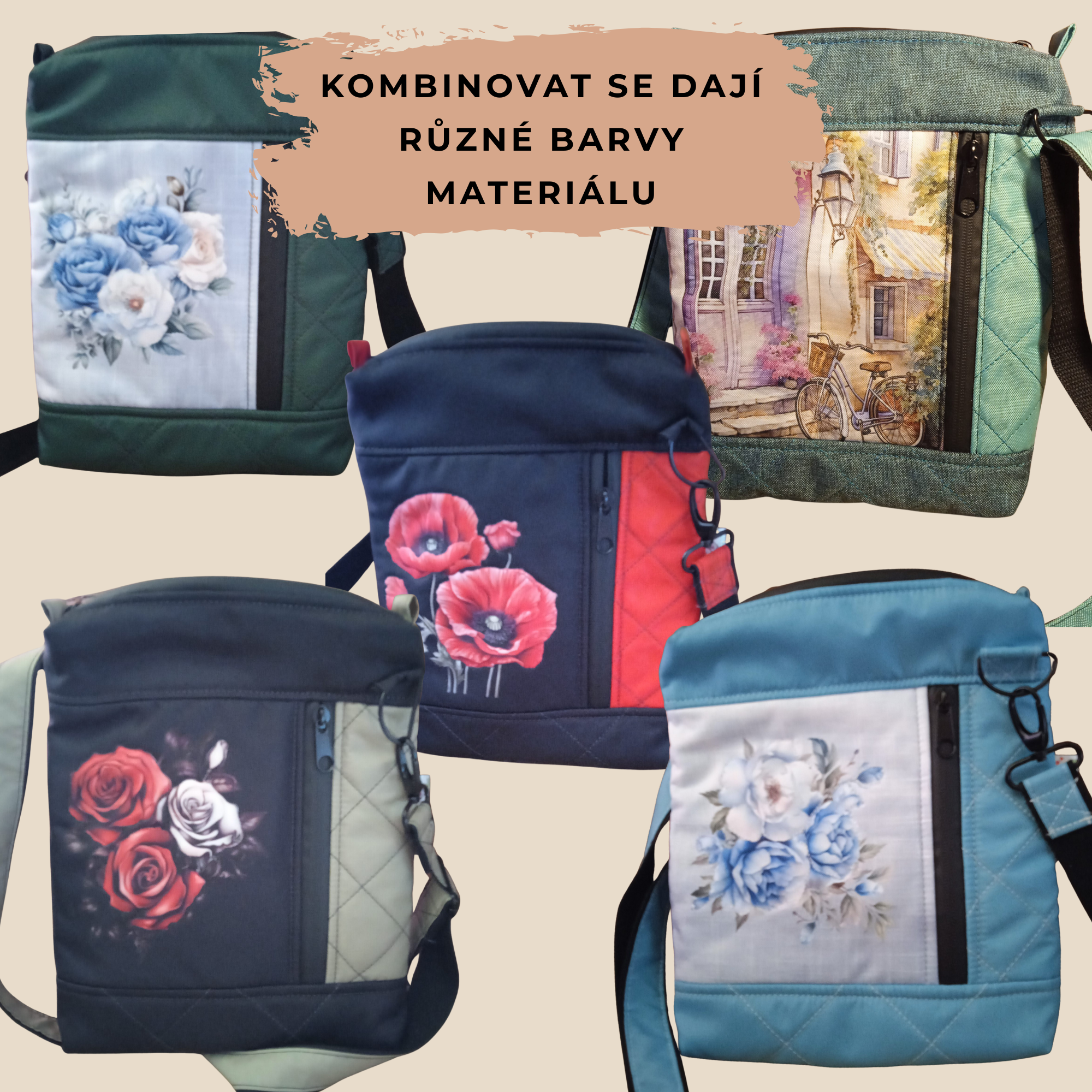 Crossbody kabelka / PDF střih a fotonávod