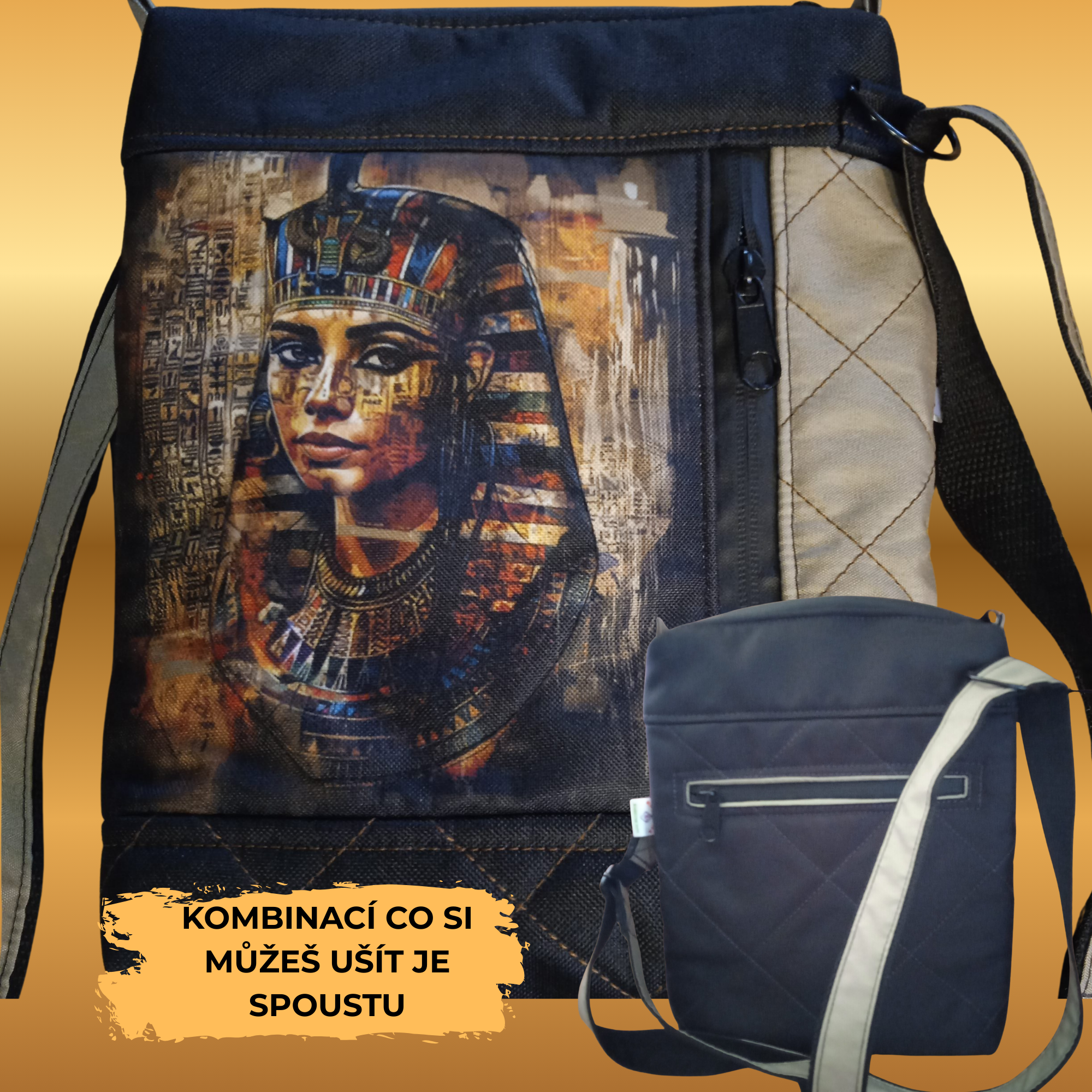 PDF střih a návod na crossbody kabelku