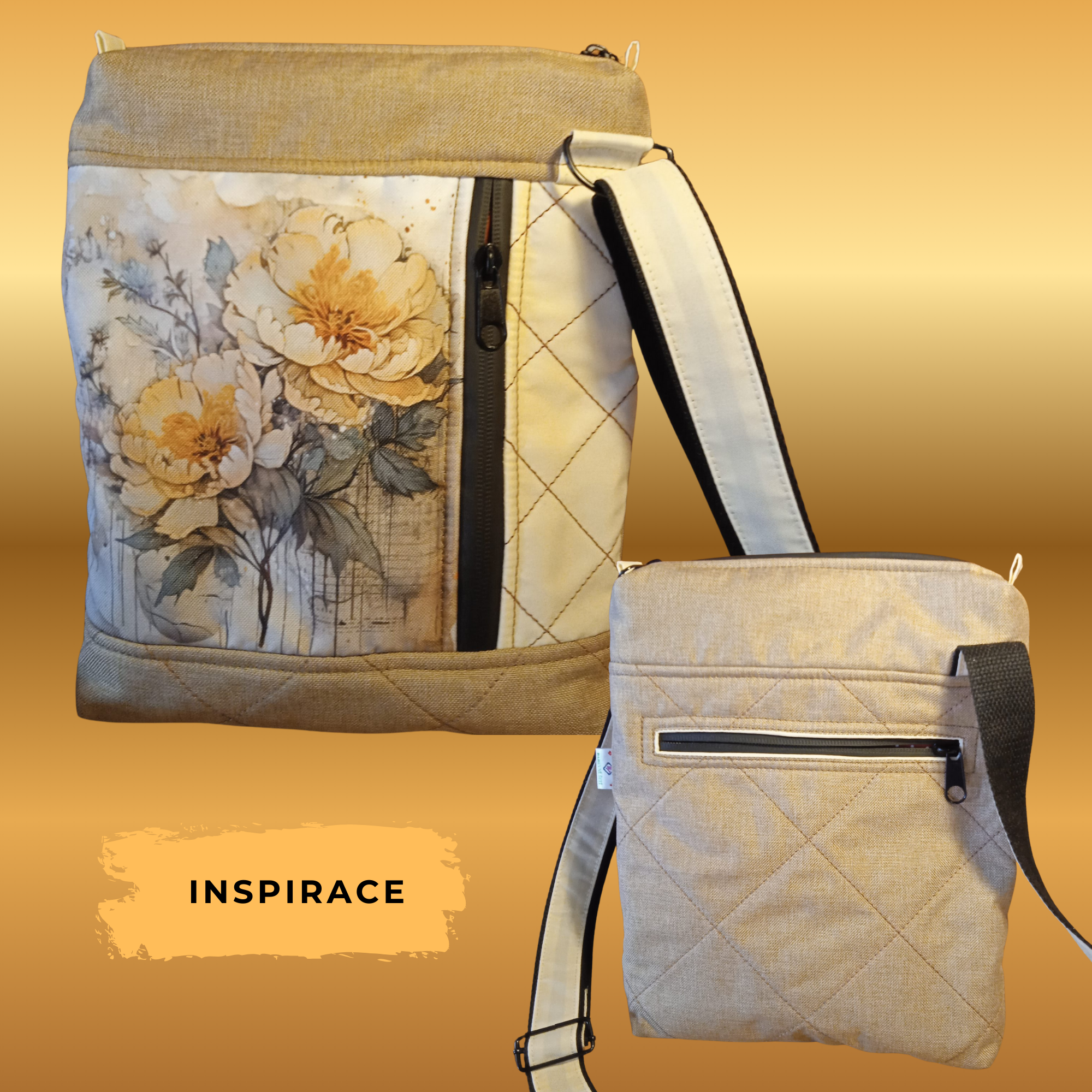 PDF střih a návod na crossbody kabelku