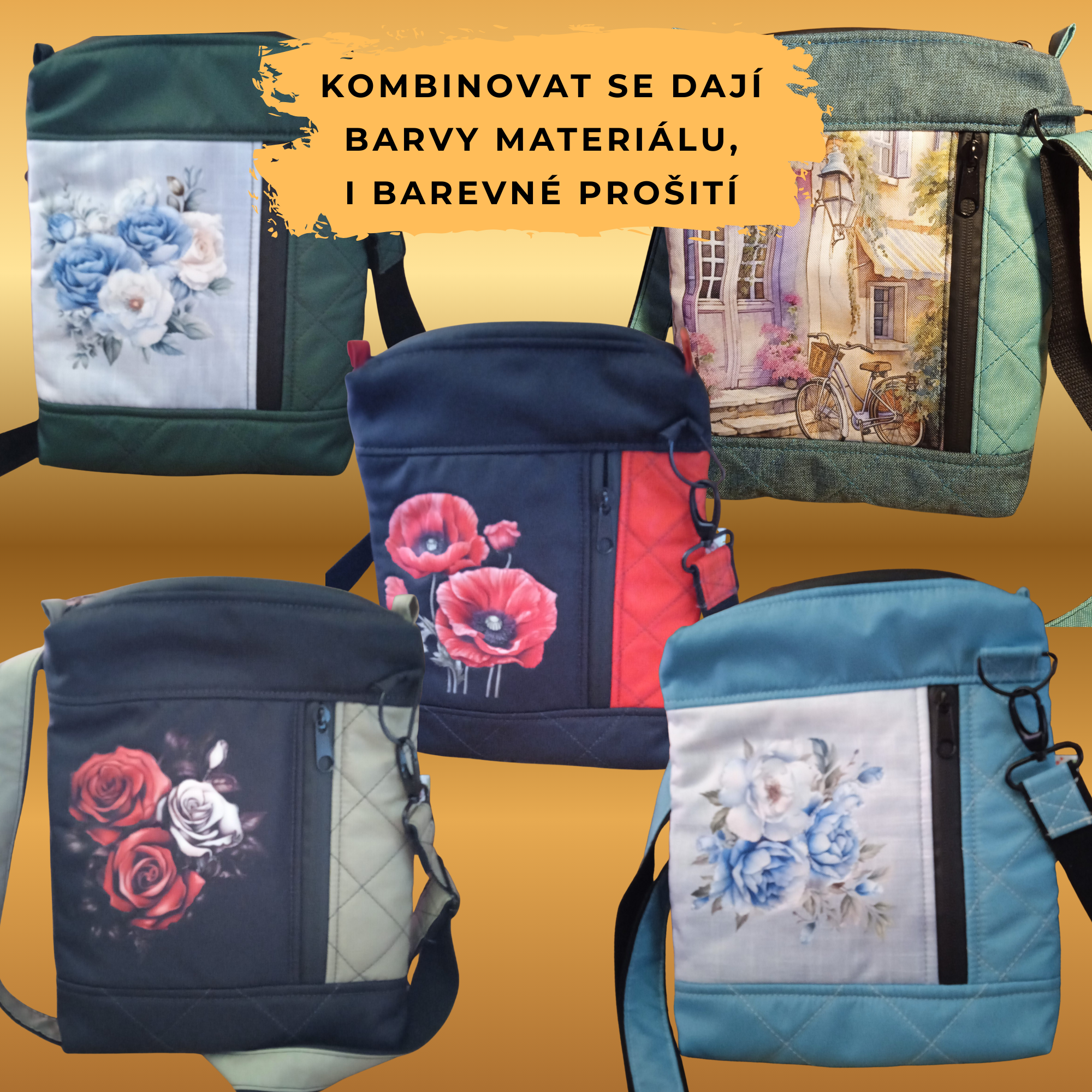 PDF střih a návod na crossbody kabelku