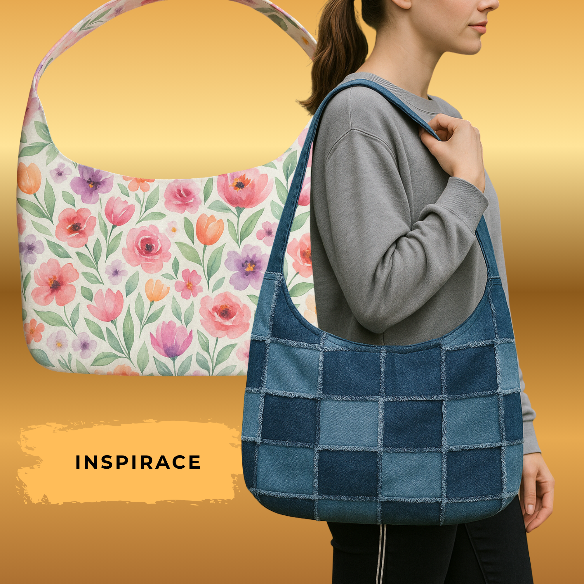 PDF střih hobo bag ,,BOHOŠ,, ležérní boho styl, snadné šití / DUCHAJDA