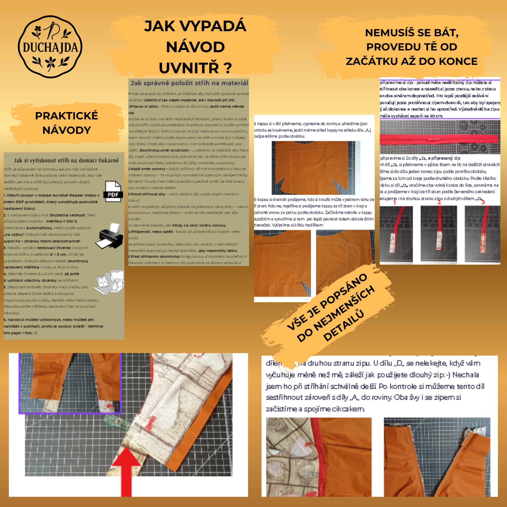 PDF střih hobo bag ,,BOHOŠ,, pro začátečníky