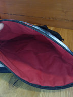 CROSSBODY KABELKA překlápěcí ,,ČERVENOŠEDÉ KVĚTY"