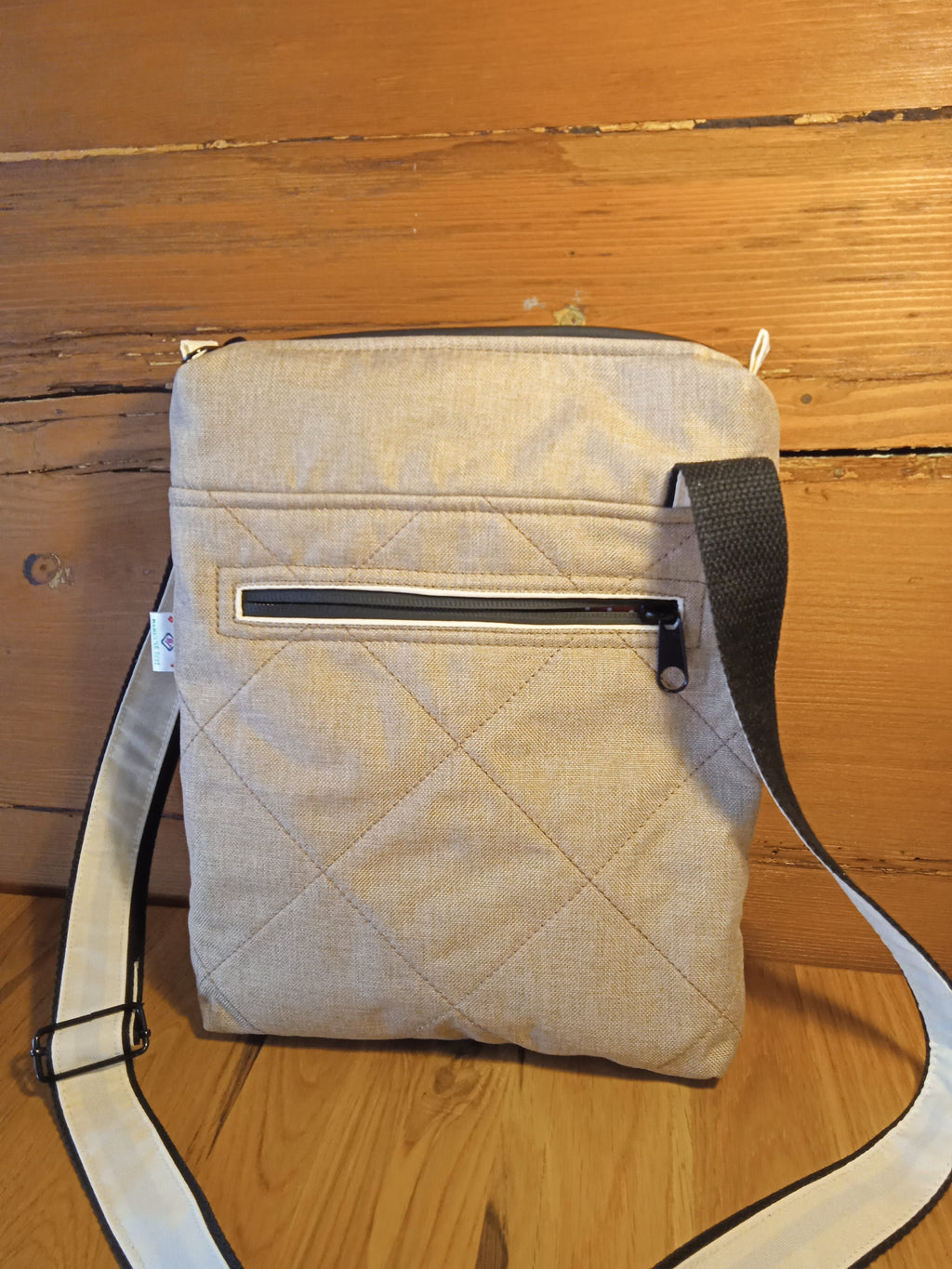 CROSSBODY KABELKA béžová ,,ZLATÉ KVĚTY"