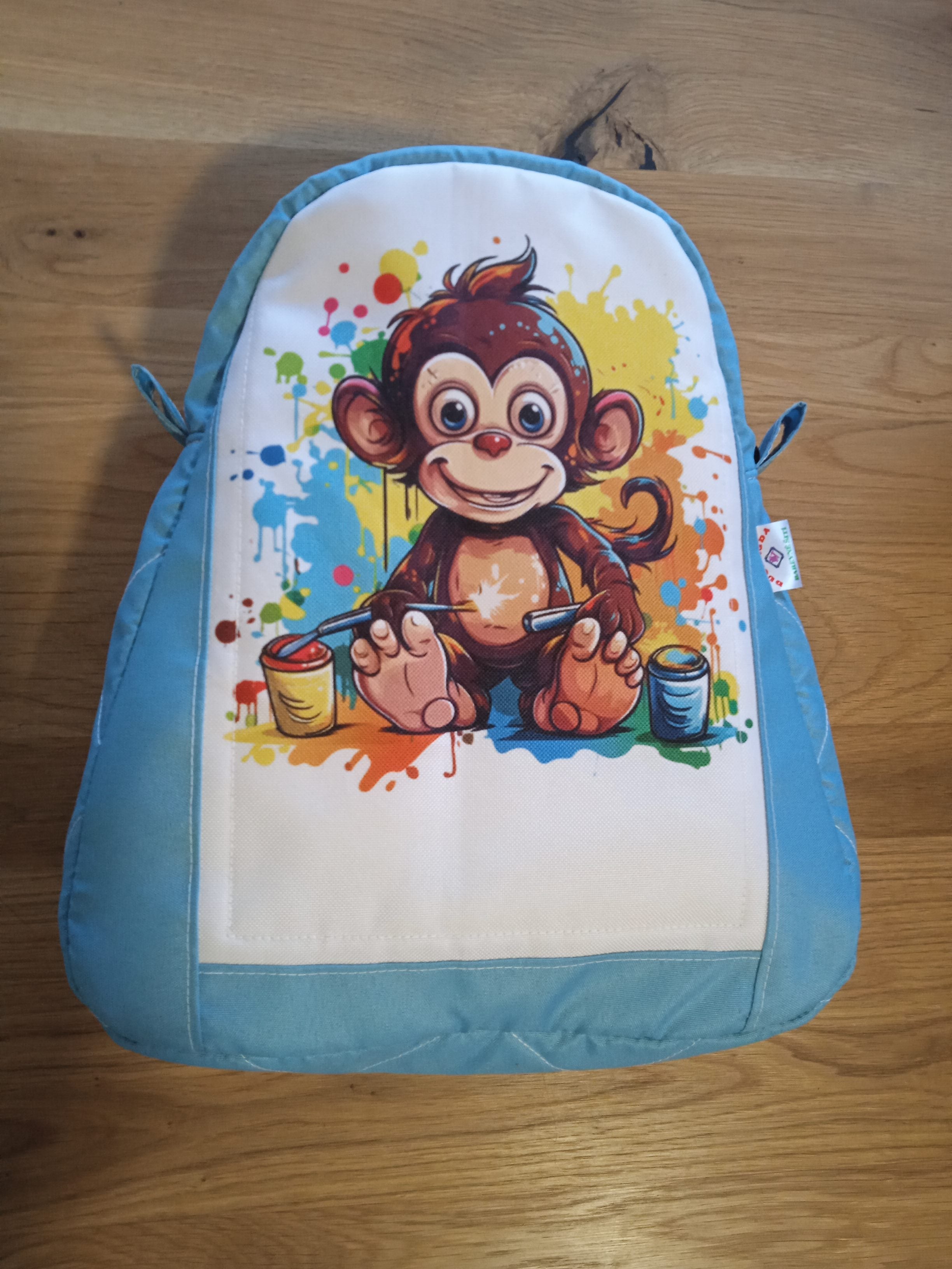 DĚTSKÝ BATŮŽEK ,,opička s barvami"