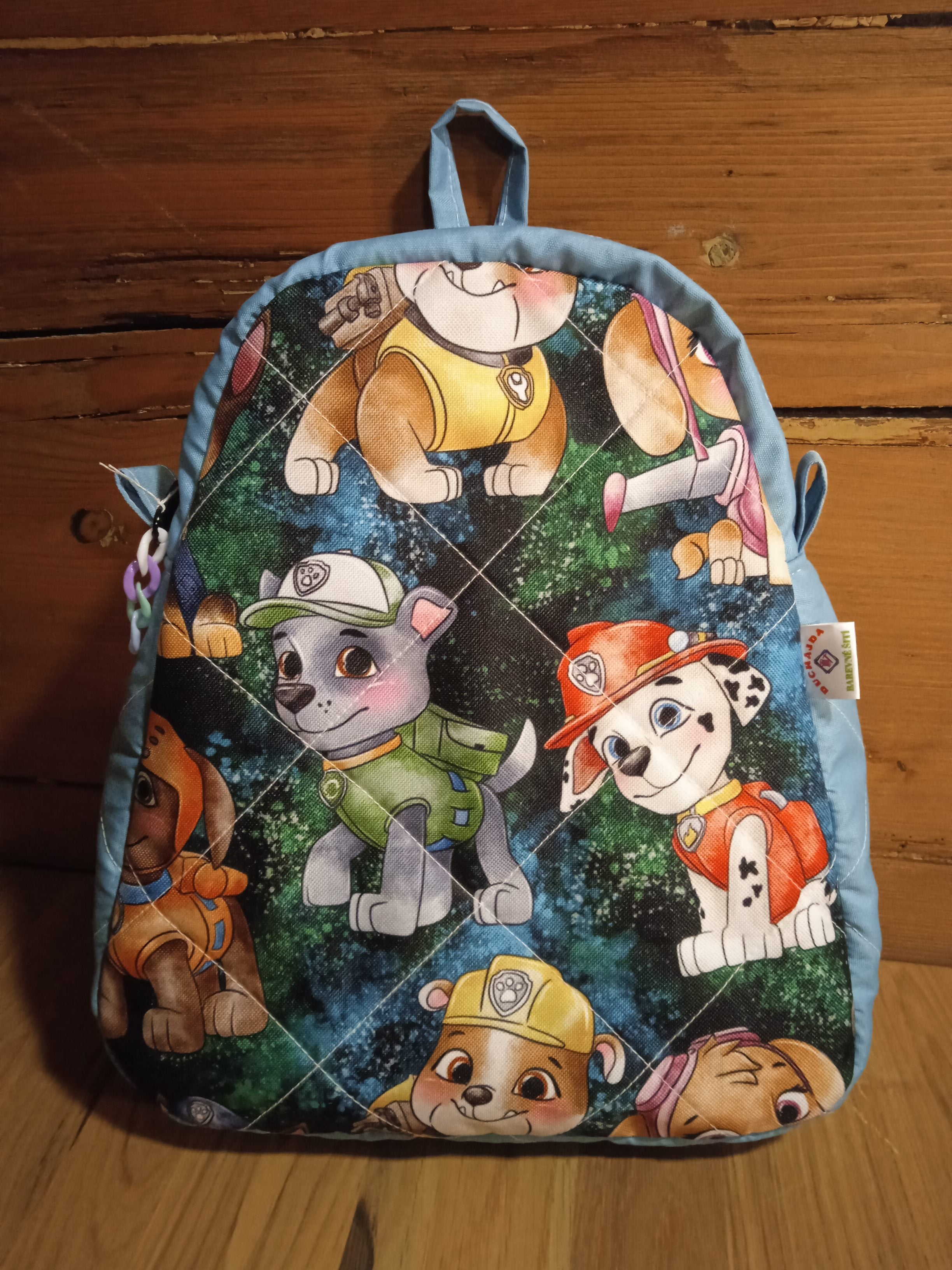 DĚTSKÝ BATŮŽEK ,,tlapková patrola - modrá"