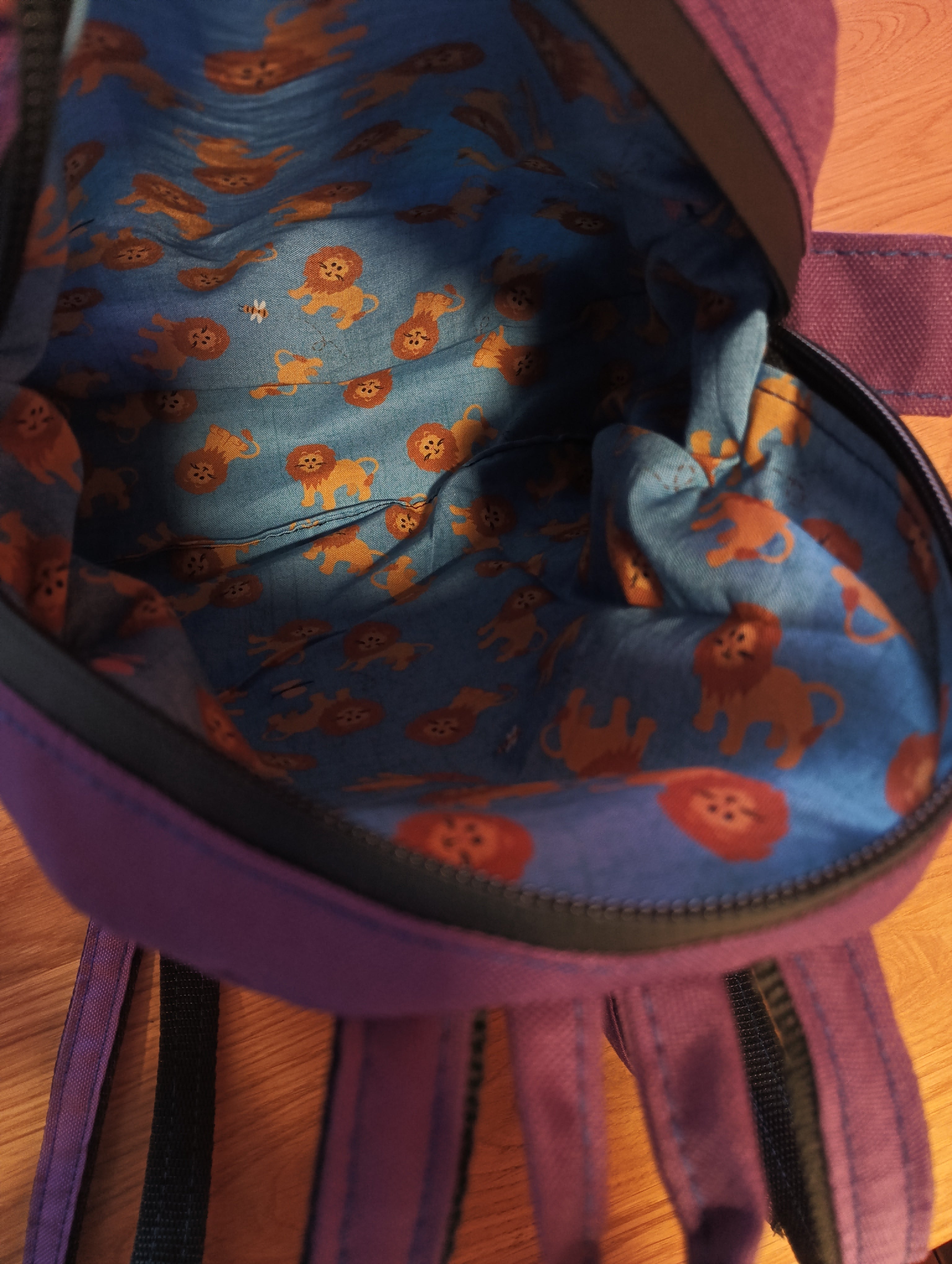 DĚTSKÝ BATŮŽEK ,,medvídek - fialová"