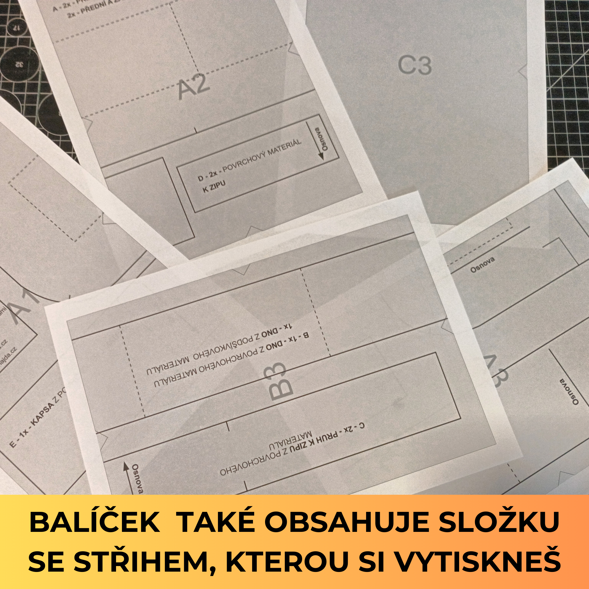 STŘIH A NÁVOD NA CSOSSBODY LEDVINKU