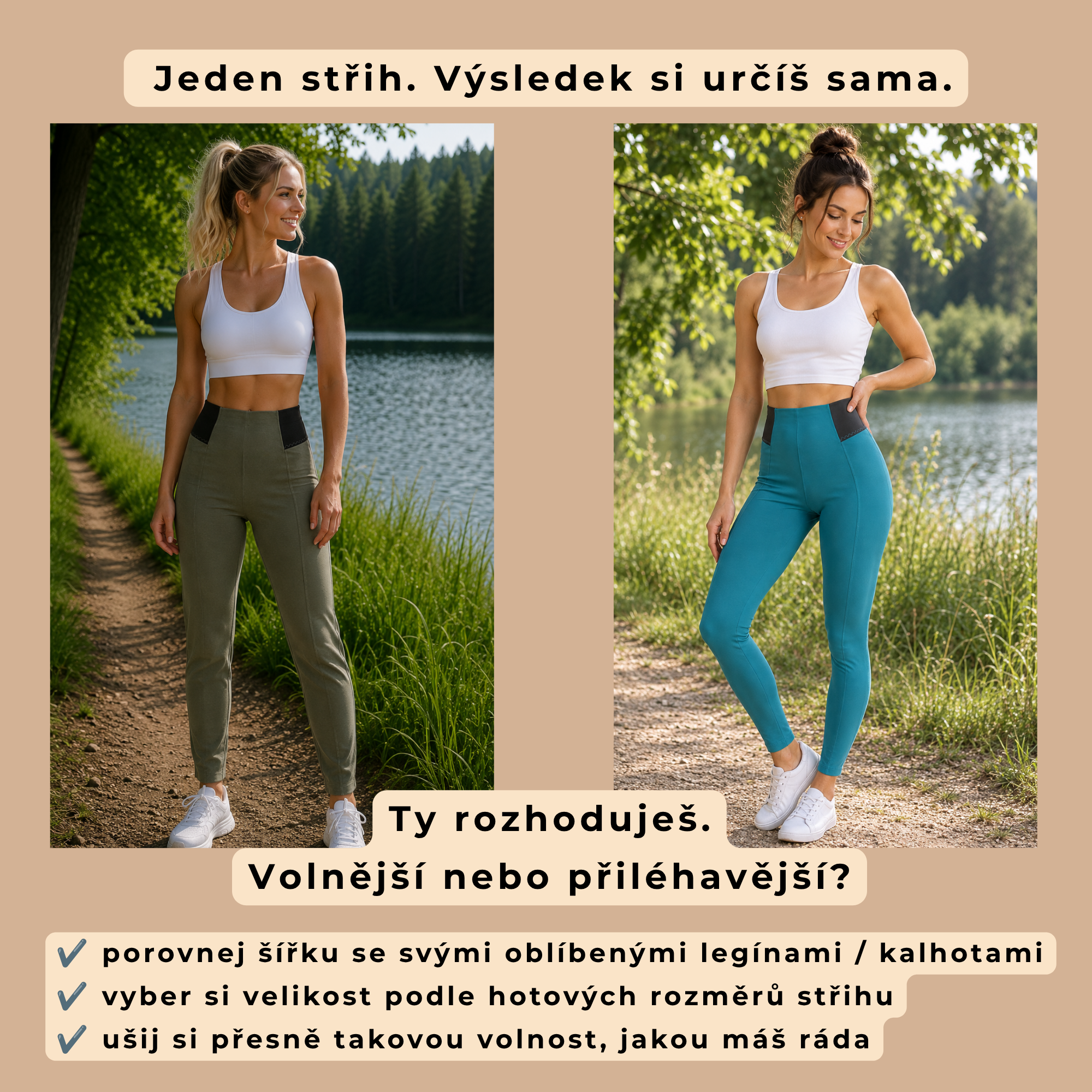 Střih, fotonánod,video na legíny COMO relax