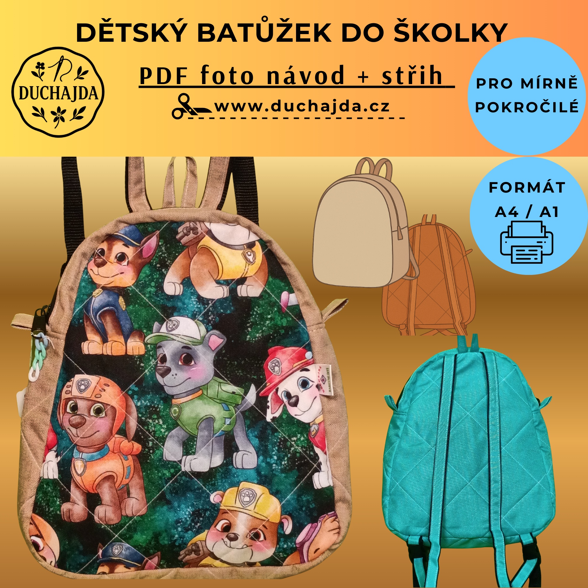 Batohy – od dětí po dospělé | výhodný PDF balíček