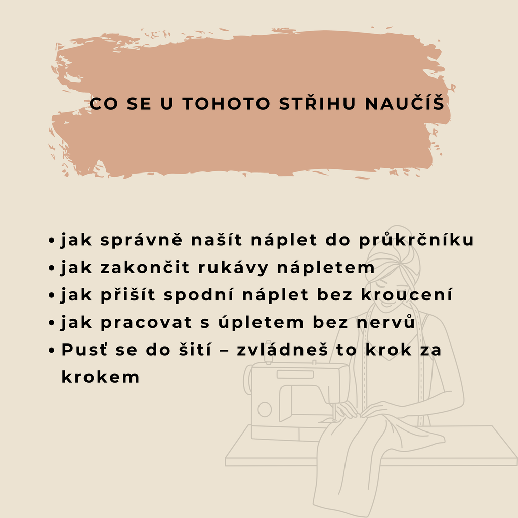 Mikina MILANO OVERSIZE / PDF střih + fotonávod