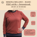 Mikina MILANO BASIC / PDF střih + fotonávod