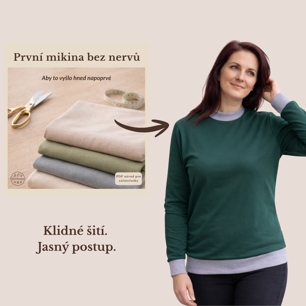jak si ušít první mikinu bez nervů