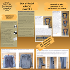 Střih a návod na pánský batoh TRENTO