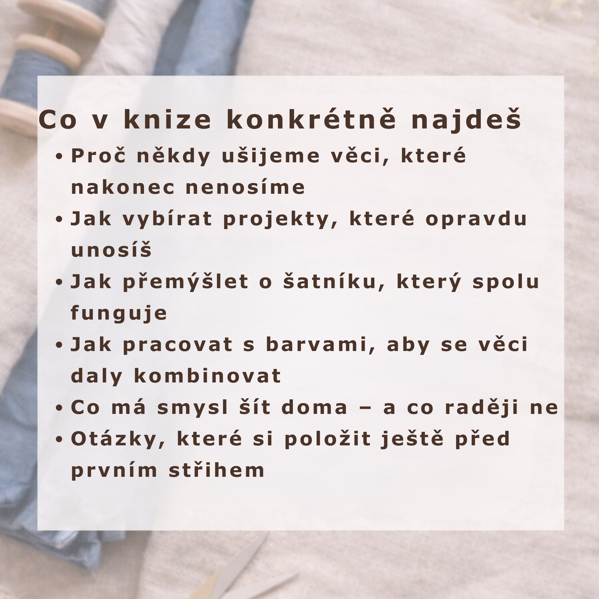 šití která se opravdu nosí