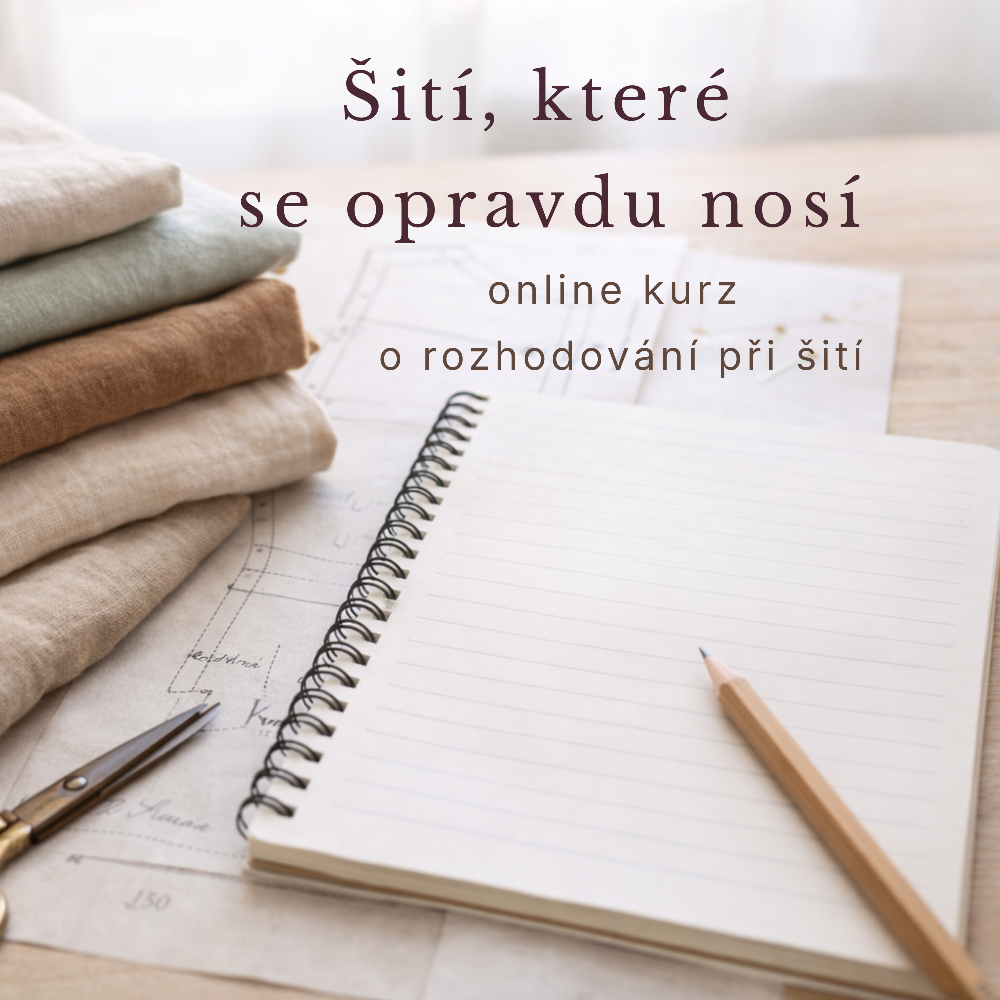 Šití, které se opravdu nosí – online kurz pro domácí švadleny